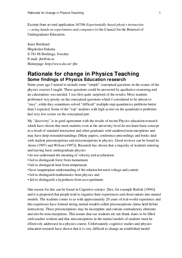 Physics misconceptions essay image