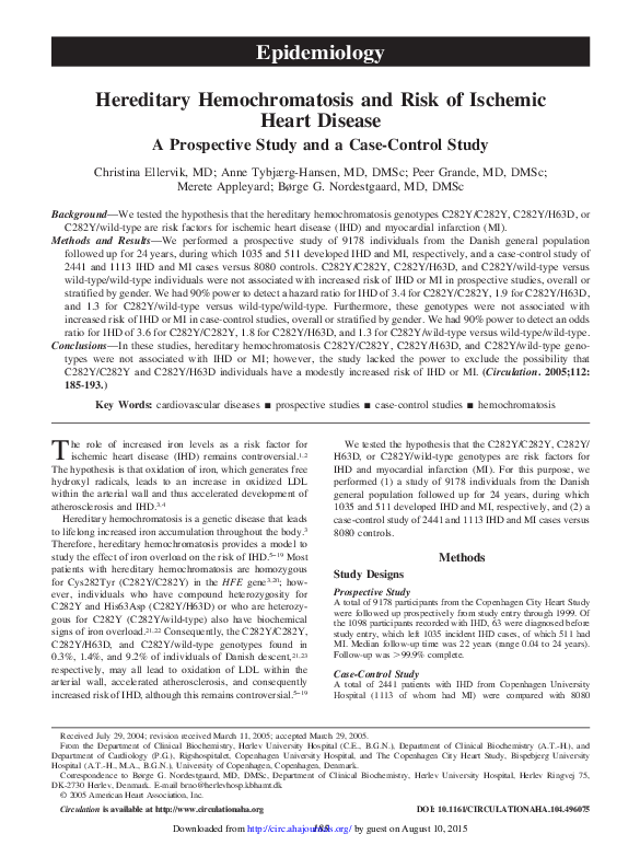 Hemochromatosis case study picture