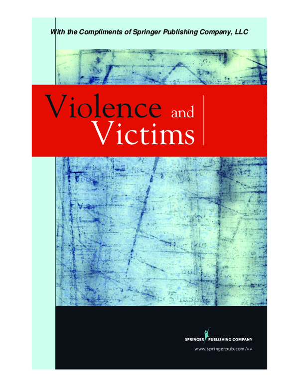 (PDF) Gender Differences in Acknowledgment of Stalking Victimization