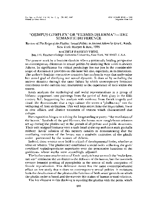 Pdf The Reign Of The Phallus Sexual Politics In Ancient Athens Michele Viehl Academia Edu