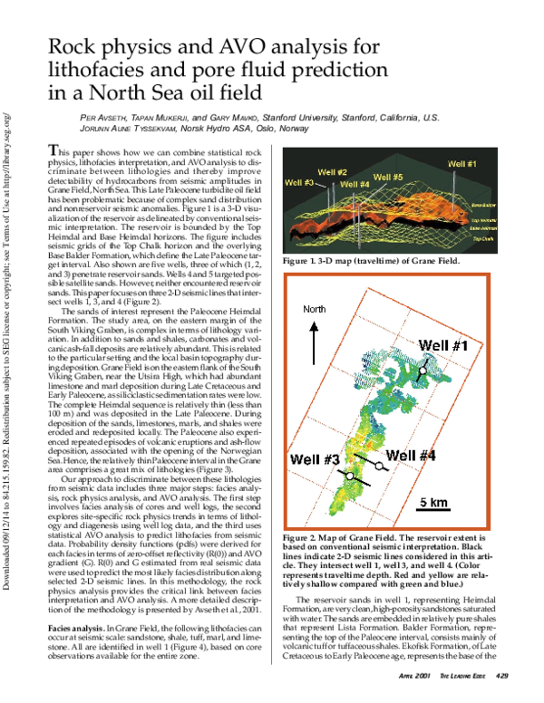 (PDF) Rock physics and AVO analysis for lithofacies and pore fluid ...