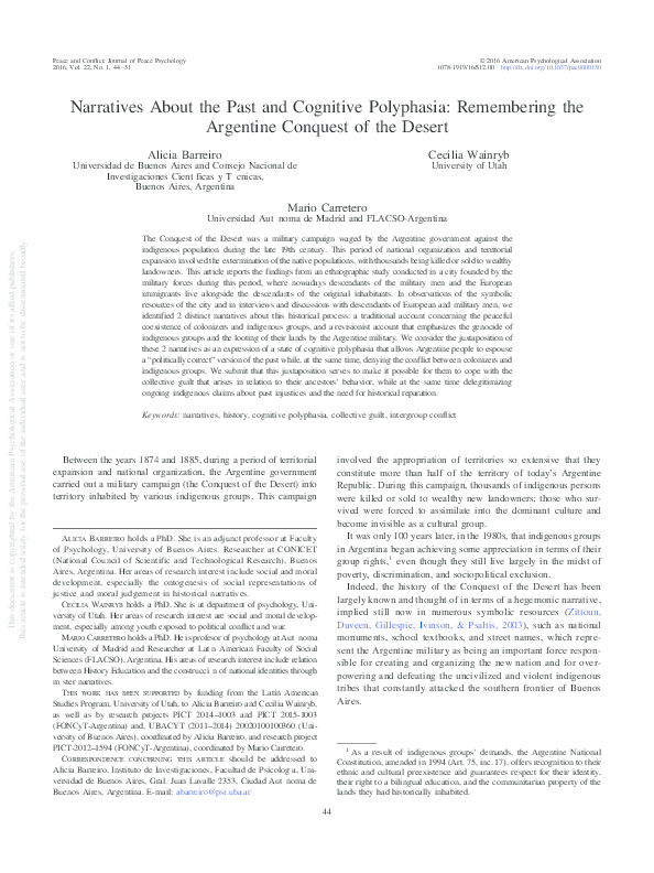 (PDF) Narratives About the Past and Cognitive Polyphasia: Remembering ...