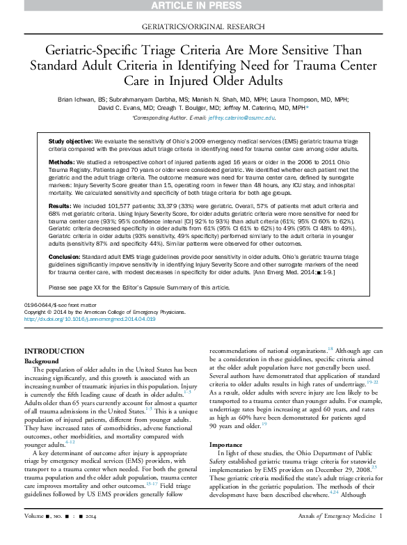 Triage nurse picture
