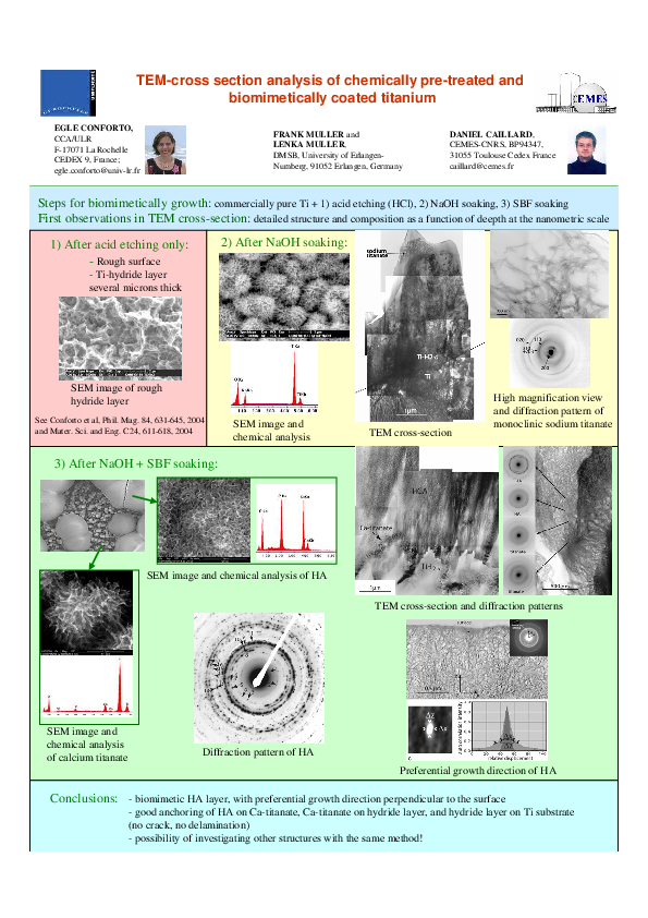(PDF) TEM-cross section analysis of chemically pre-treated and ...