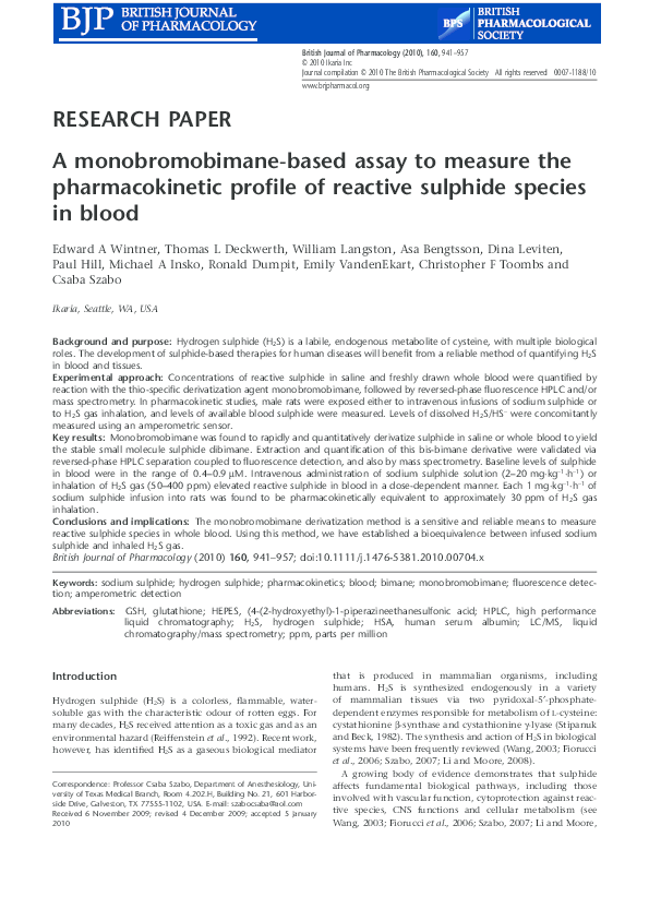 monobromobimane assay glutathione PDF) A monobromobimane-based assay to