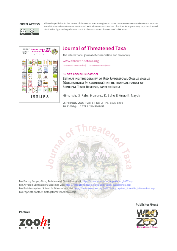 Pdf Estimating The Density Of Red Junglefowl Gallus Gallus Galliformes Phasianidae In The Tropical Forest Of Similipal Tiger Reserve Eastern India Himanshu Shekhar Palei And Hemanta K Sahu Academia Edu