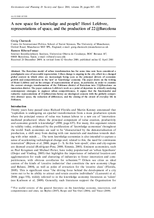 Henri lefebvre the urban revolution image