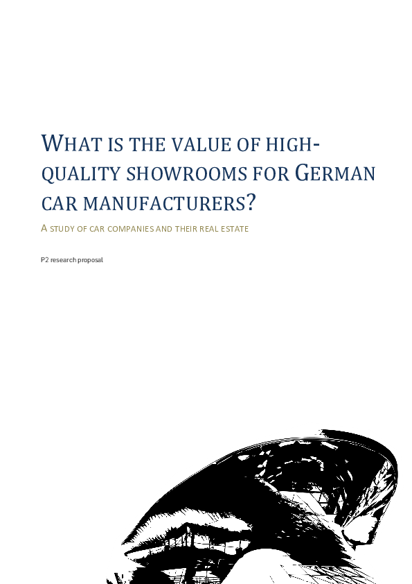 (PDF) WHAT IS THE VALUE OF HIGH QUALITY SHOWROOMS FOR GERMAN CAR