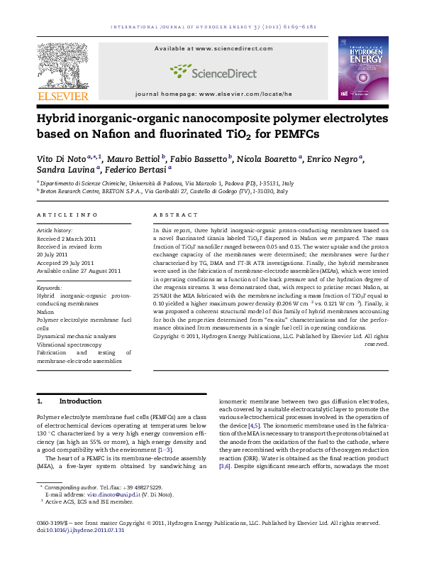 (PDF) Hybrid inorganic-organic nanocomposite polymer electrolytes based ...