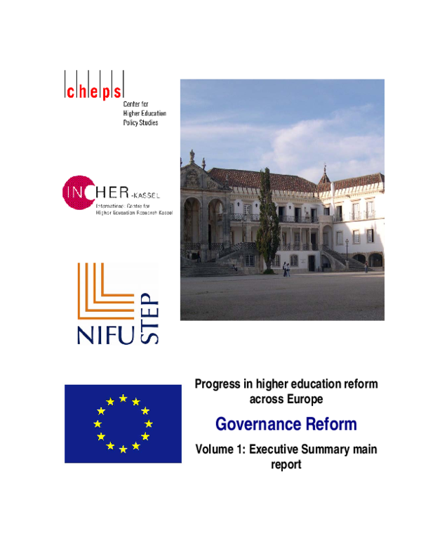 (PDF) The extent and impact of higher education governance reform ...