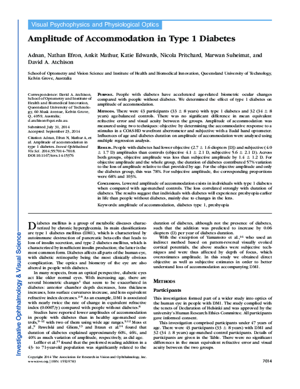  pdf amplitude of accommodation in type 1 diabetes