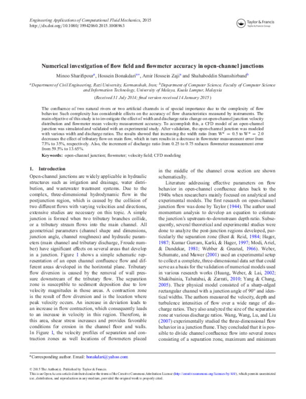 (PDF) Numerical investigation of flow field and flowmeter accuracy in ...
