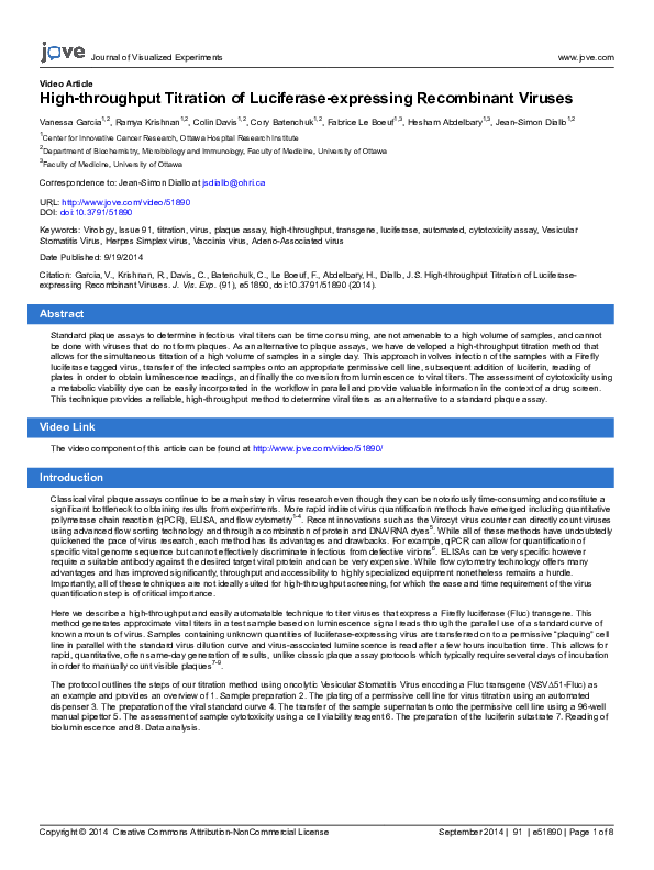 Viral plaque assay image