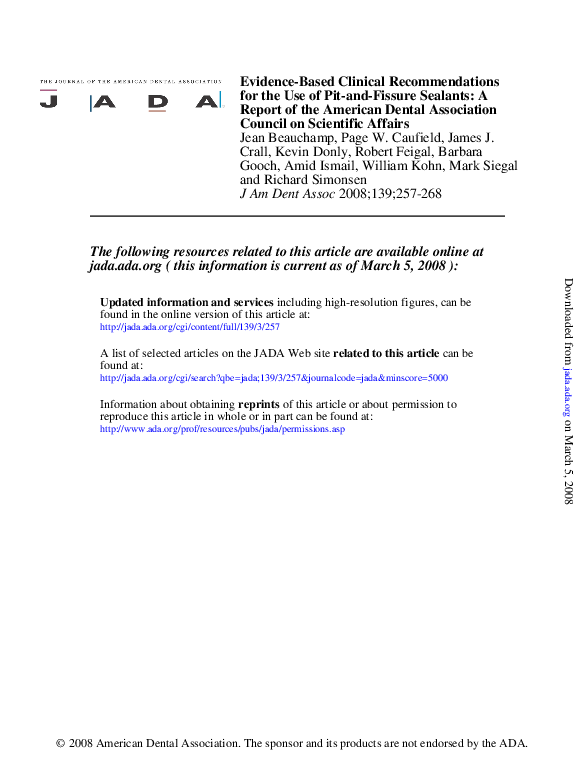 (PDF) Evidence-Based Clinical Recommendations for the Use of Pit-and ...