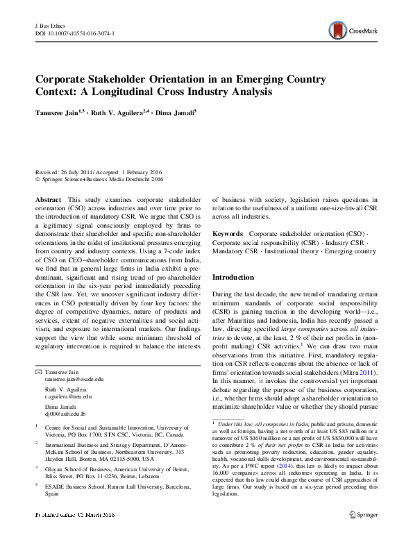 Stakeholder analysis essay image
