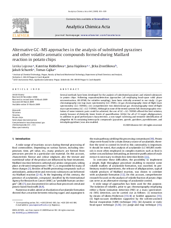 (PDF) Alternative GC–MS approaches in the analysis of substituted ...