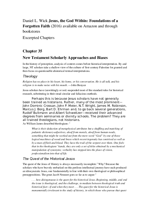 Jesus, the God Within: Foundations of a Forgotten Faith