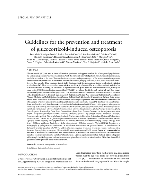(PDF) Guidelines for the prevention and treatment of glucocorticoid ...