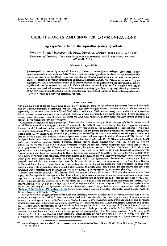 Agoraphobia questionnaire pdf picture