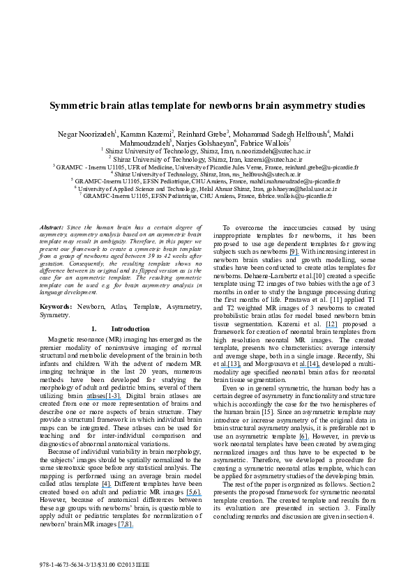 Functional asymmetry picture