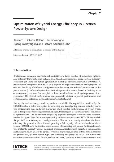 (PDF) Optimization of Hybrid Energy Efficiency in Electrical Power ...