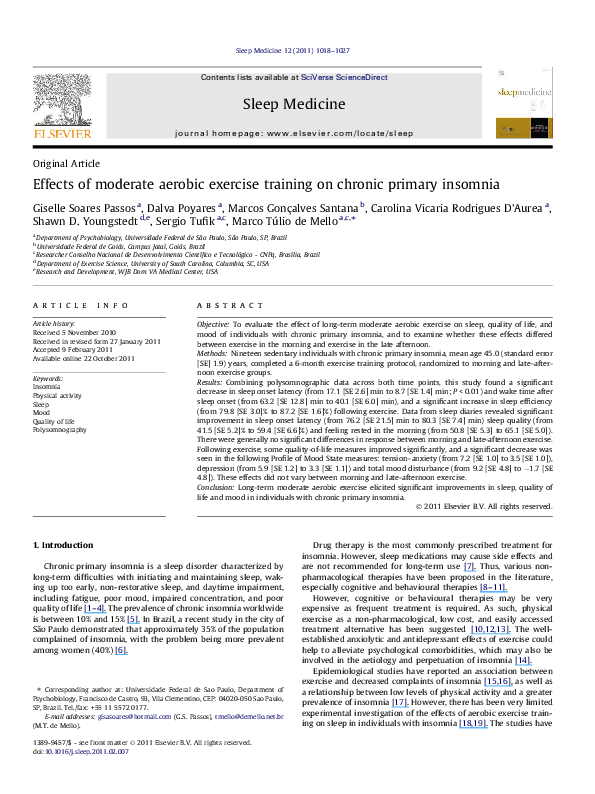 (PDF) Effects of moderate aerobic exercise training on chronic primary ...