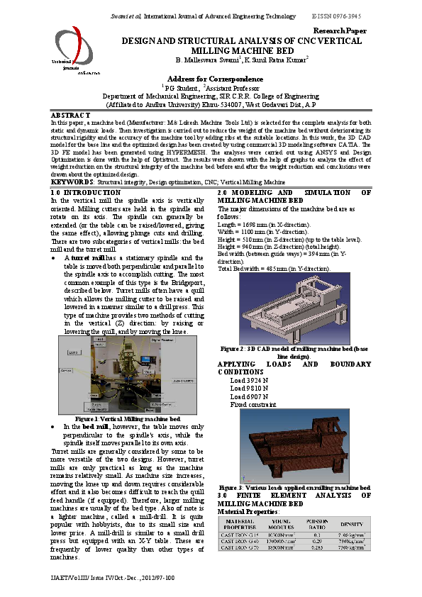 Milling machine research paper picture