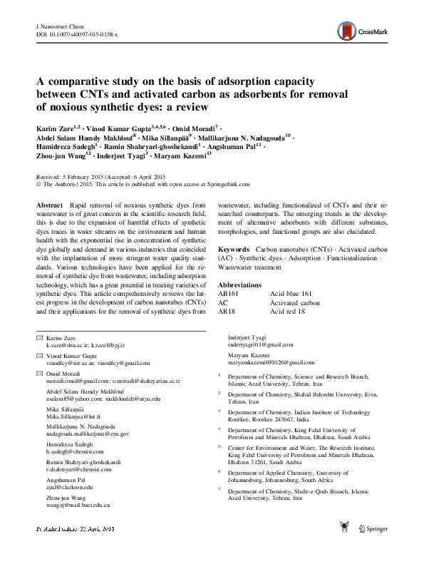 (PDF) A comparative study on the basis of adsorption capacity between ...