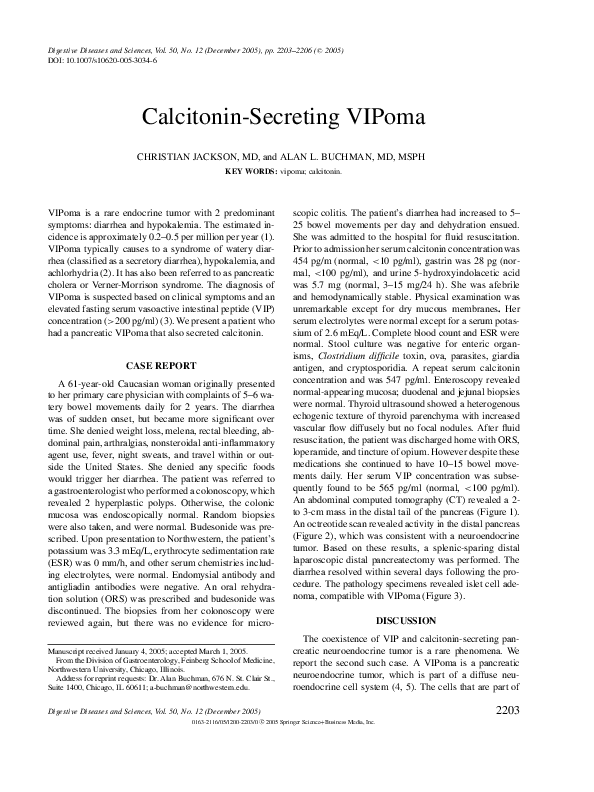 (PDF) Calcitonin-Secreting VIPoma