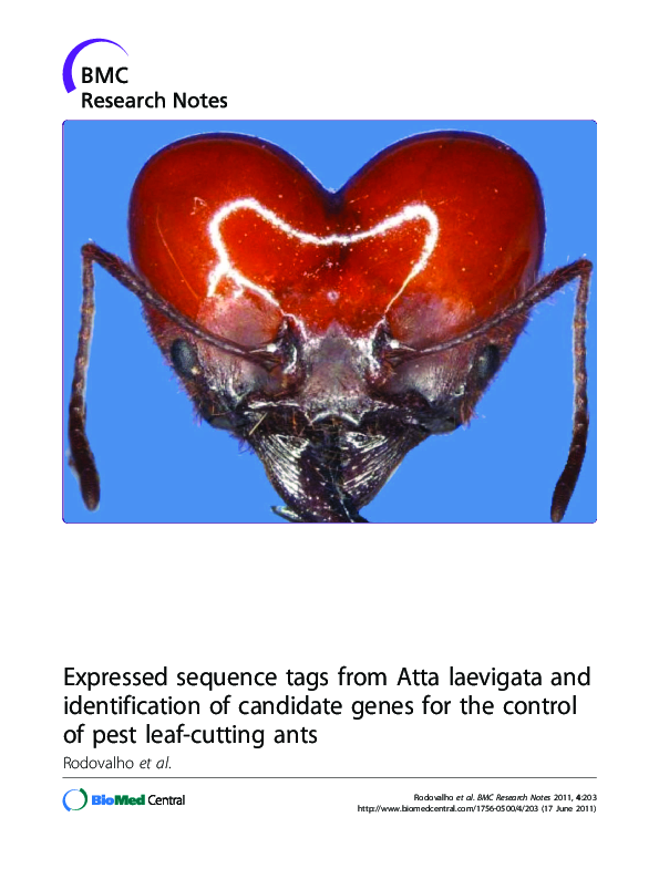 (PDF) Expressed sequence tags from Atta laevigata and identification of ...