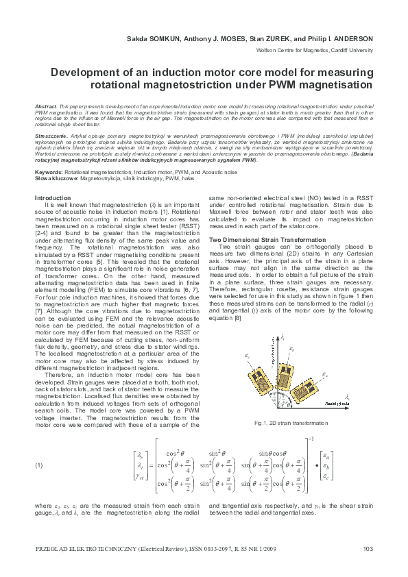 (PDF) Development of an induction motor core model for measuring ...