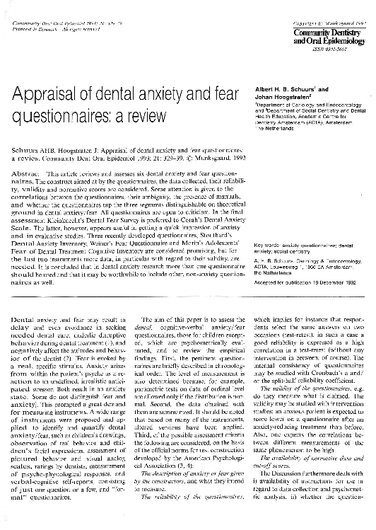 Dental phobia facts picture
