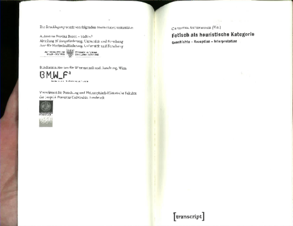 ‘Columbans gestohlener Handschuh – ein (Anti-)Fetisch?’