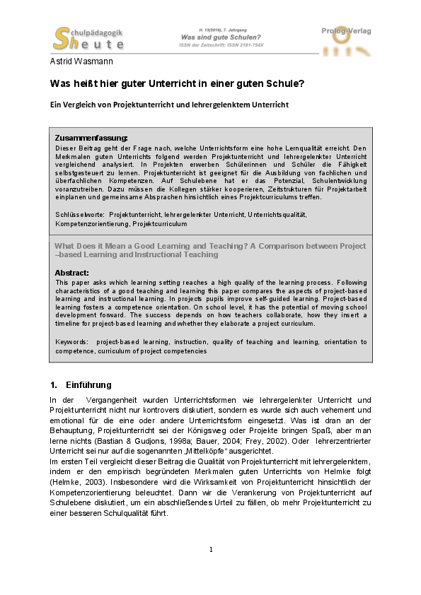 Essay guter unterricht image