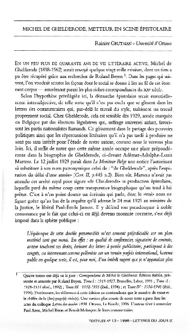 Michel de ghelderode critical essays 05 picture