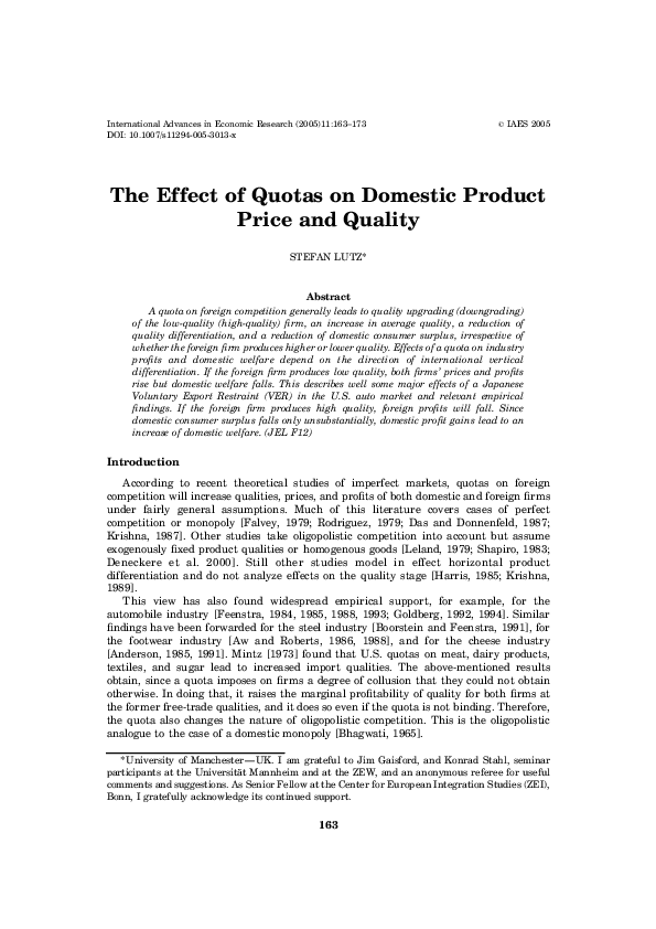 Import quota picture