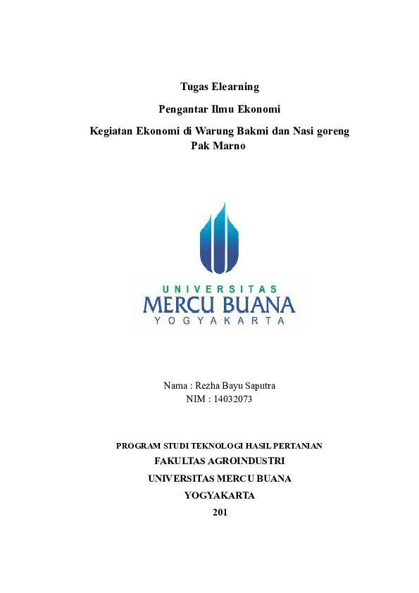 (DOC) Tugas Elearning
