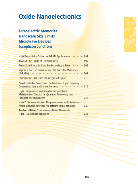 (PDF) Oxide nanoelectronics: ferroelectric memories, nanoscale size ...