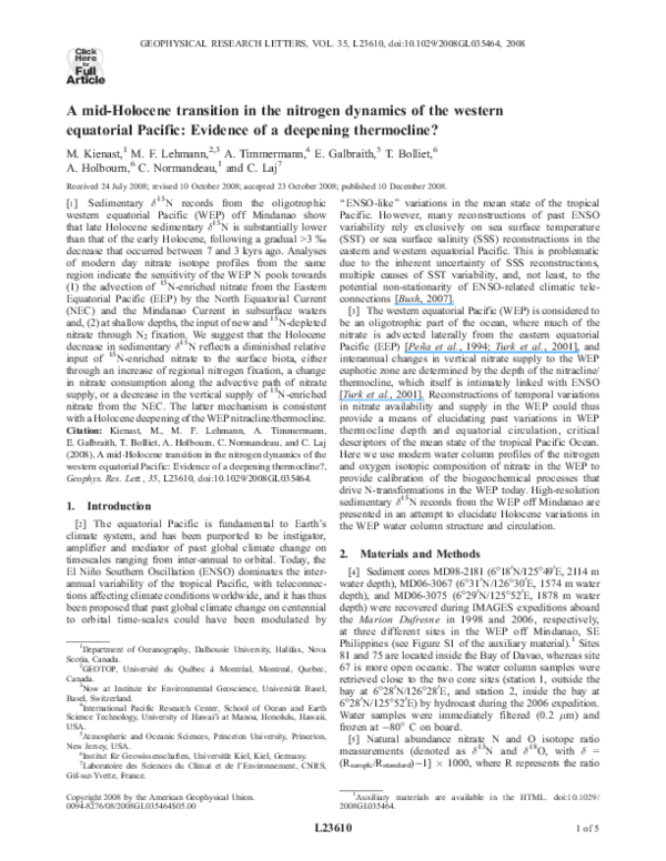 Permanent thermocline image