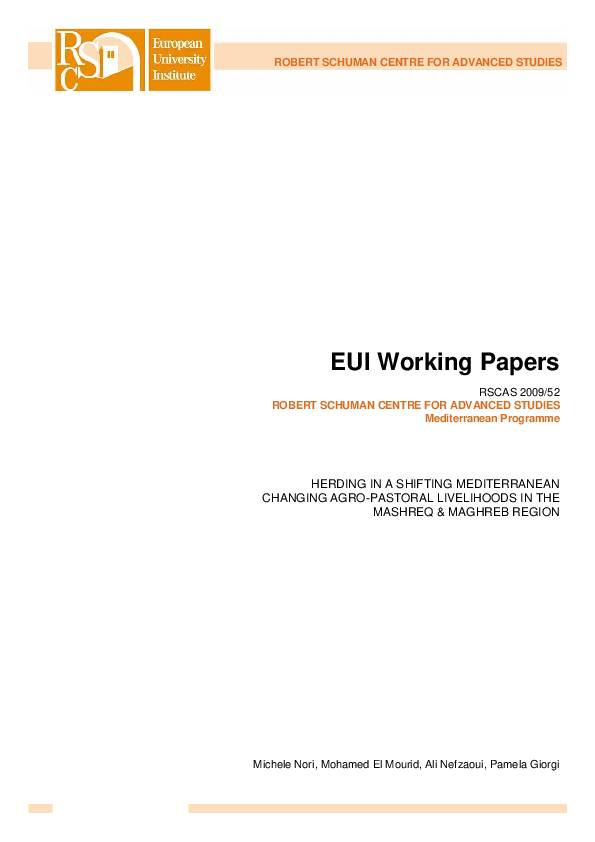 PDF) HERDING IN SHIFTING MEDITERRANEAN