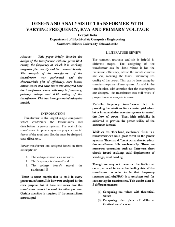 Transformer design pdf picture