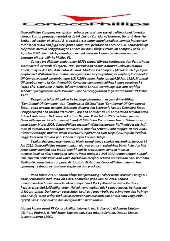 Conocophillips stock picture