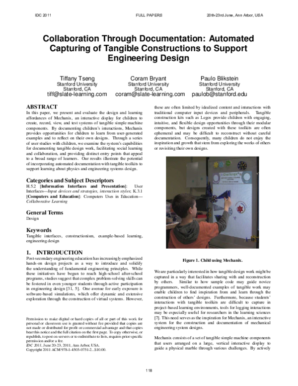 (PDF) Collaboration through documentation