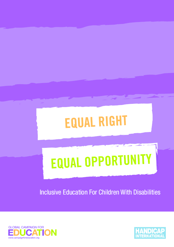 (PDF) Inclusive Education For Children With Disabilities