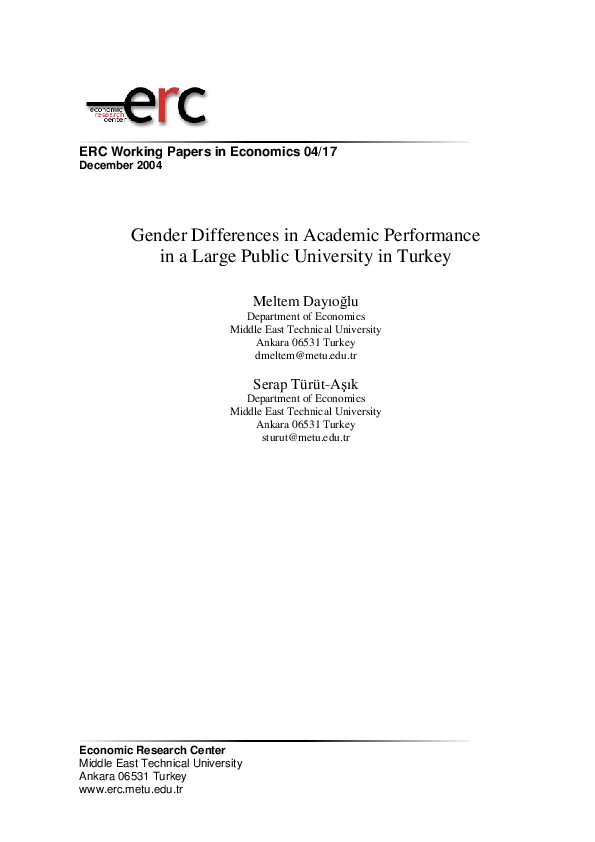 (PDF) Gender differences in academic performance in a large public ...
