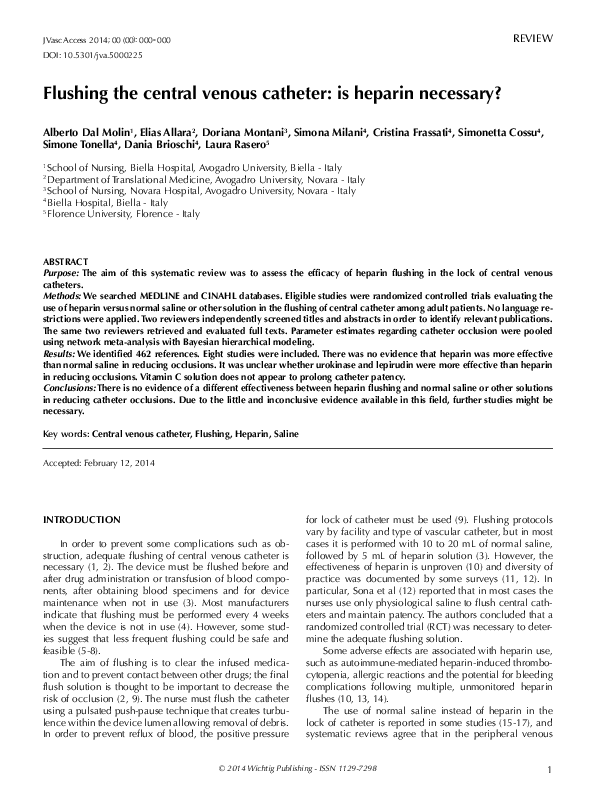 What is a central venous catheter image