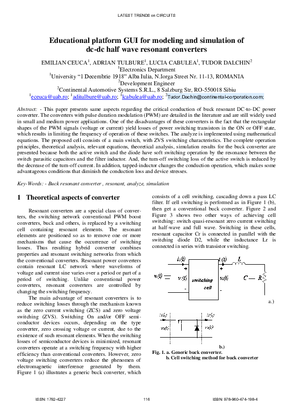 (PDF) Educational platform GUI for modeling and simulation of dc-dc ...