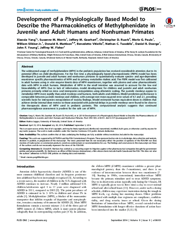 (PDF) Development of a physiologically based model to describe the ...