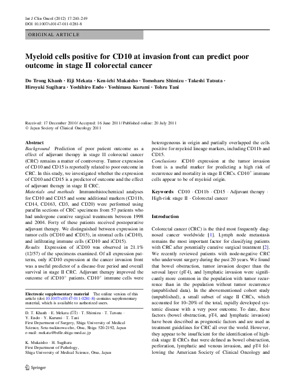 Positive For Cd10 – Cd10 Staining Pattern – DYKOT