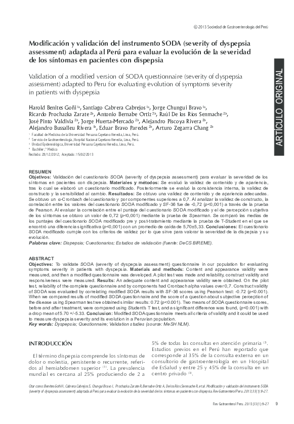 (PDF) [Validation of a modified version of SODA questionnaire (severity ...